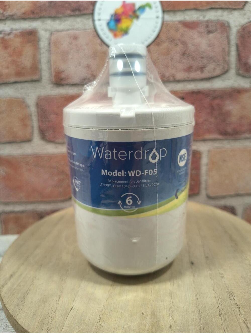 Waterdrop Model: WD-F05 Refrigerator Water Filter Replacement New Sealed